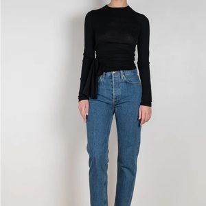 RE/DONE Originals High Rise Stove Pipe Jeans in SAF Size 24 BNWOT